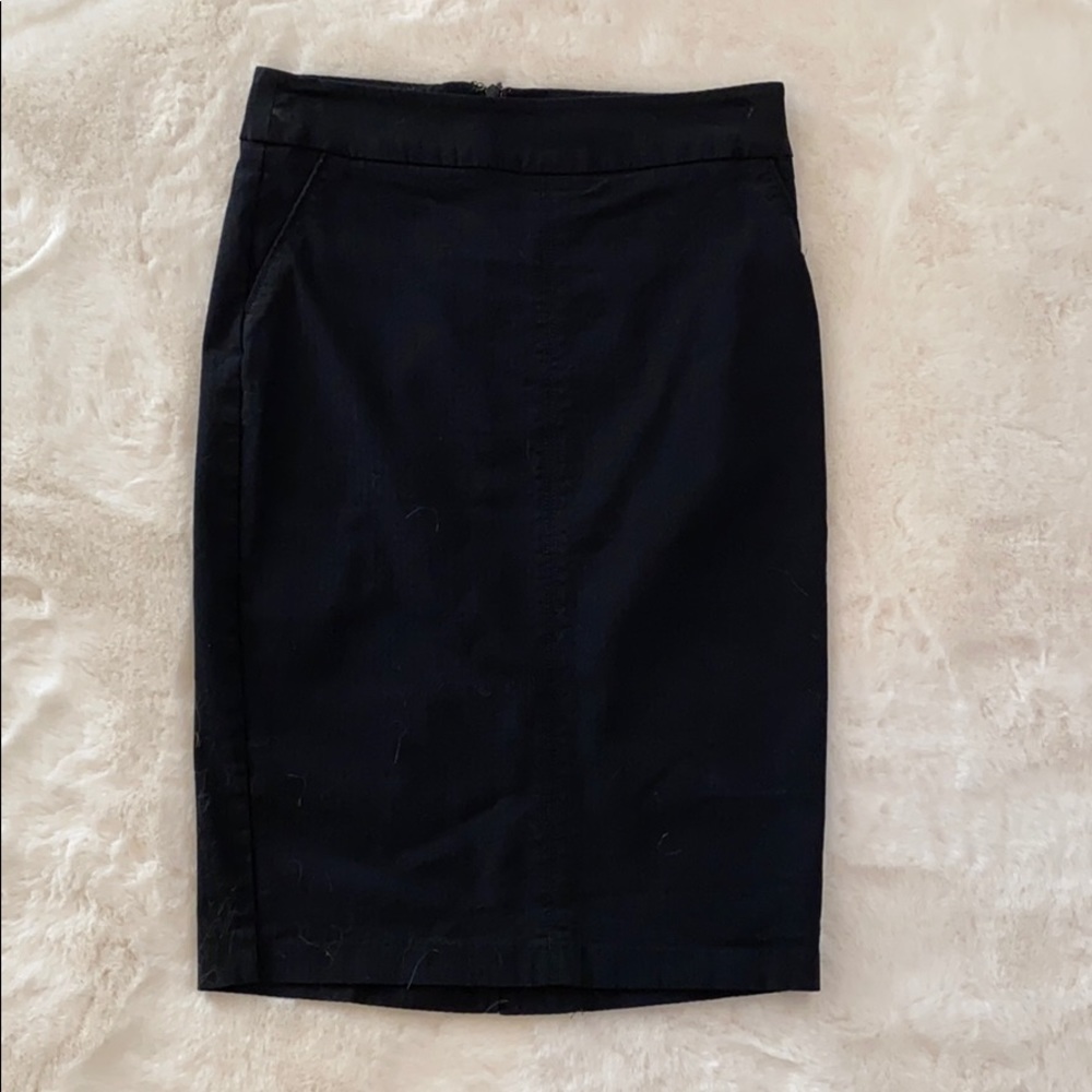 Black pencil skirt